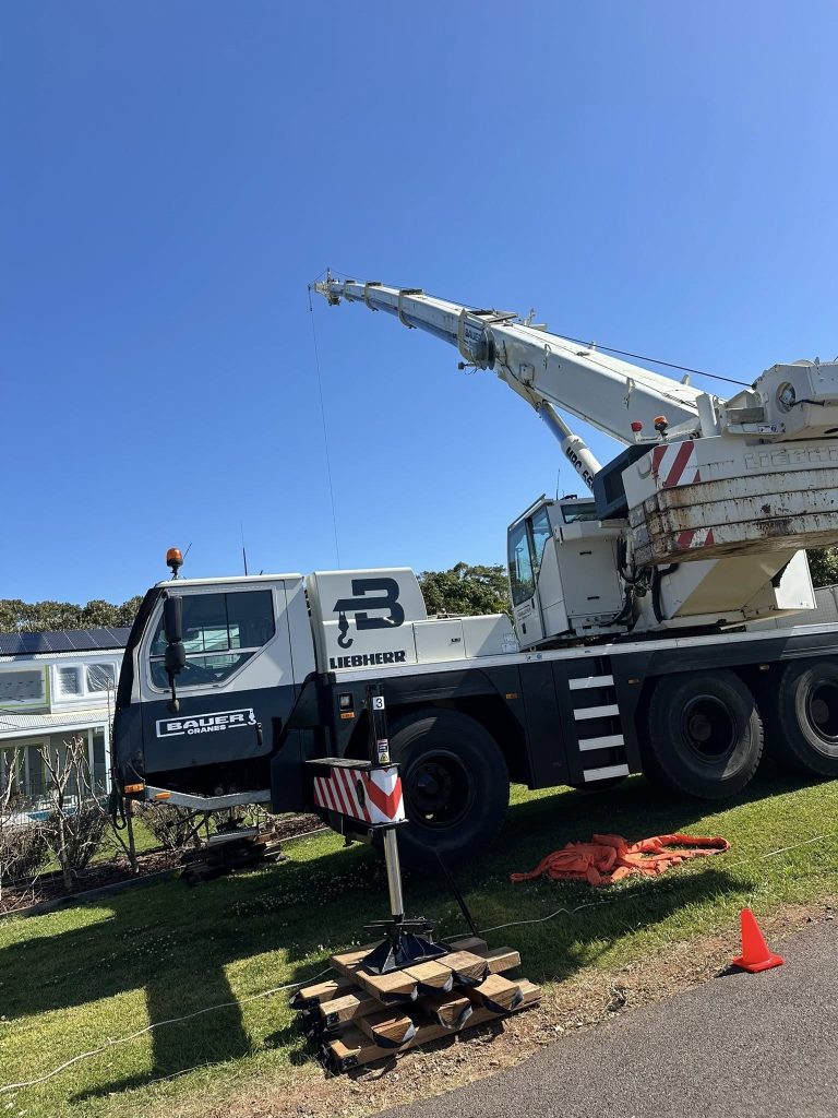 Licensed operator preparing crane for lift – Ballina crane hire