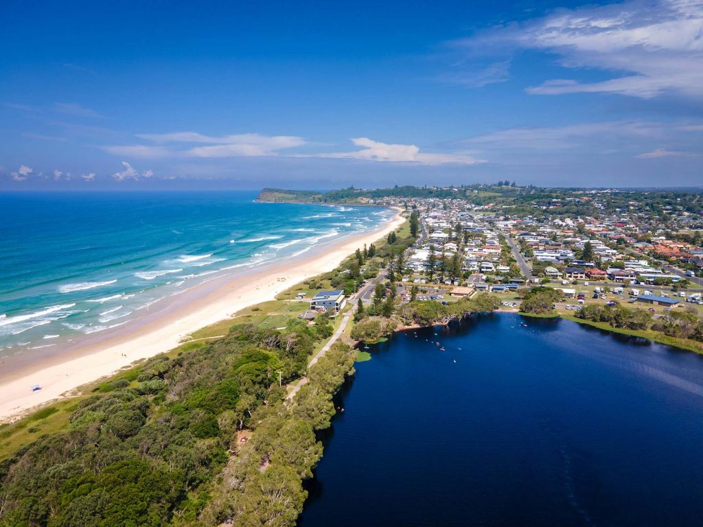 Aerial view of Lennox Head