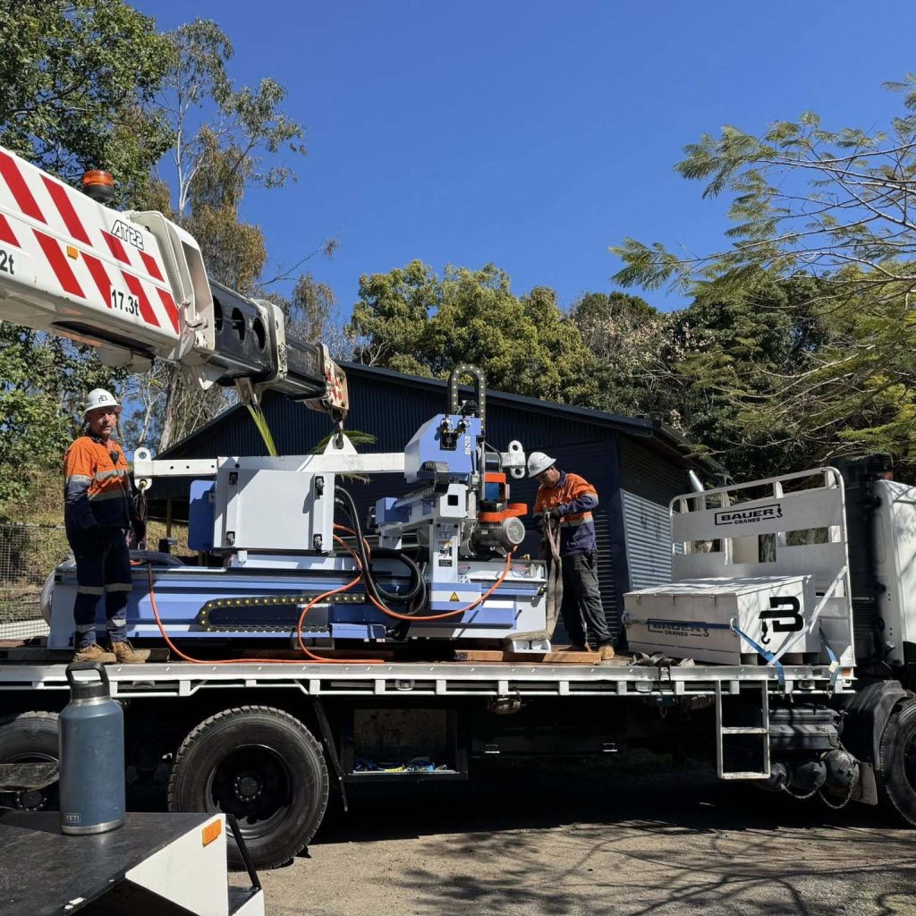 Bauer Cranes team operating in Mullumbimby, Northern Rivers, NSW